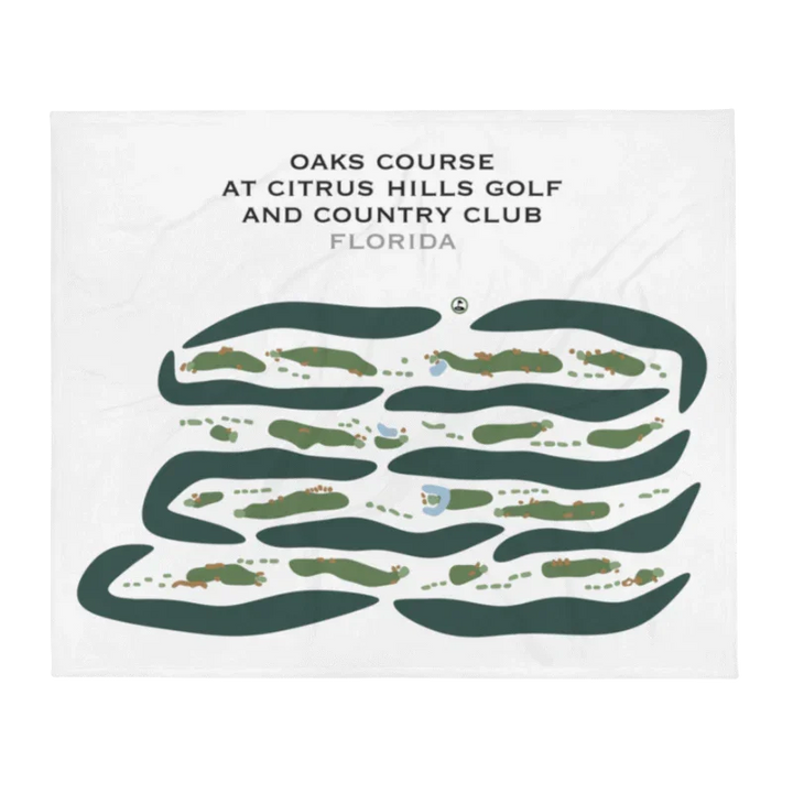 Oaks Course at Citrus Hills Golf and Country Club, Florida - Printed Golf Courses