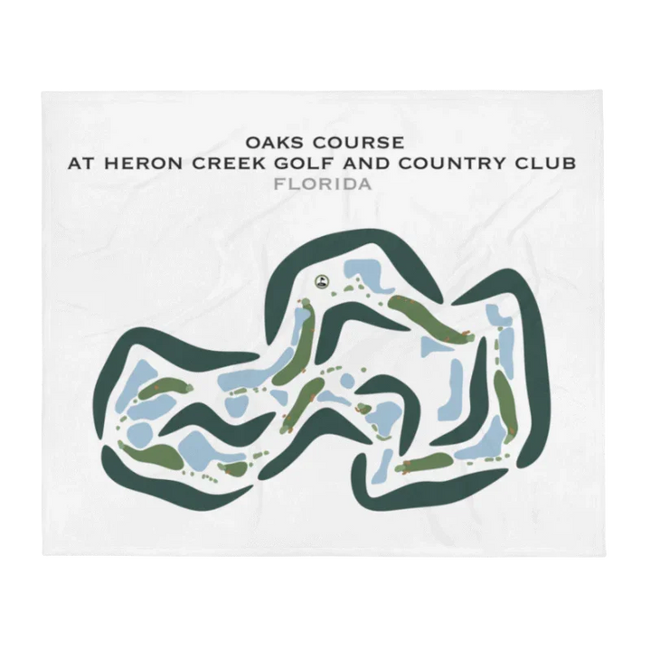 Oaks Course at Heron Creek Golf and Country Club, Florida - Printed Golf Courses