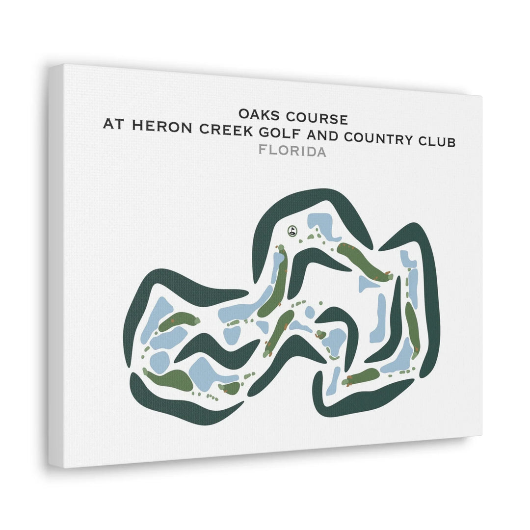 Oaks Course at Heron Creek Golf and Country Club, Florida - Printed Golf Courses