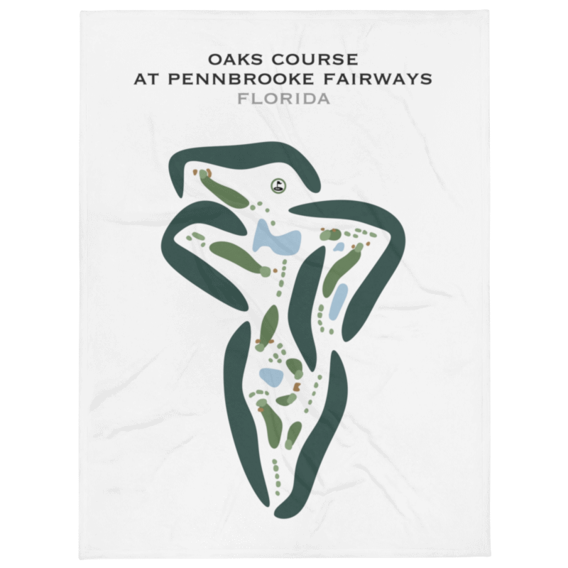Oaks Golf Course at Pennbrooke Fairways, Florida - Printed Golf Courses