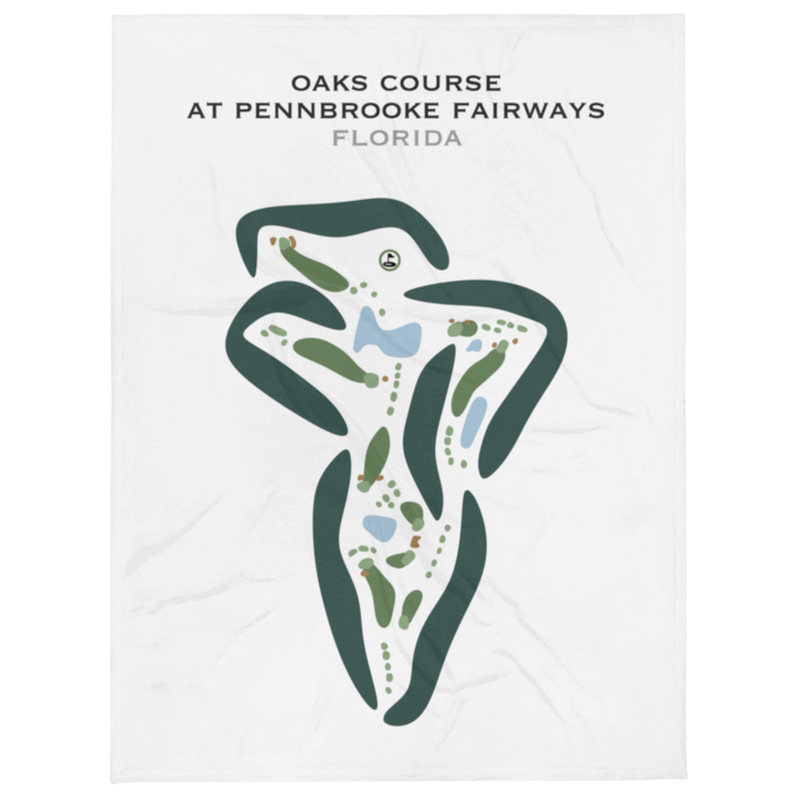 Oaks Golf Course at Pennbrooke Fairways, Florida - Printed Golf Courses