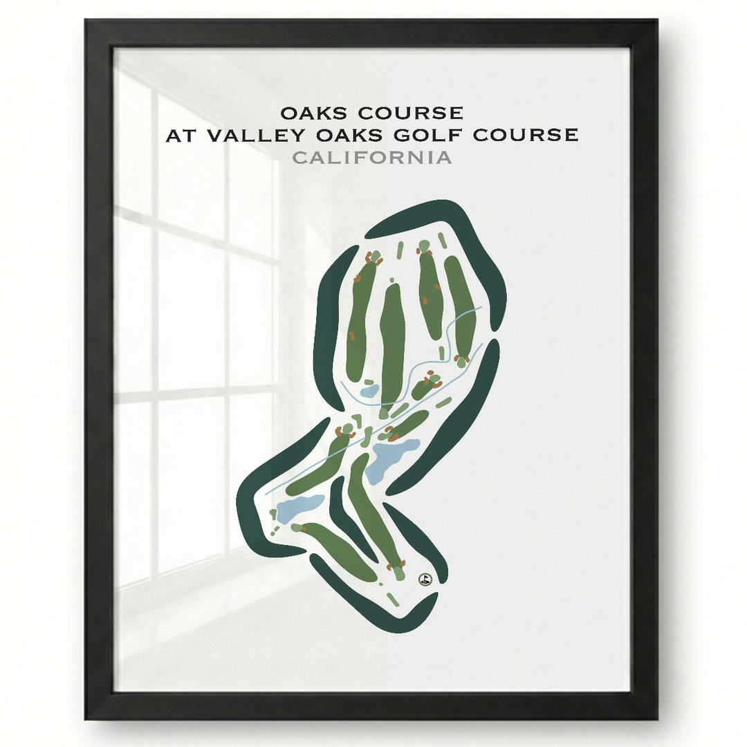 Oaks Course at Valley Oaks Golf Course, California - Printed Golf Courses