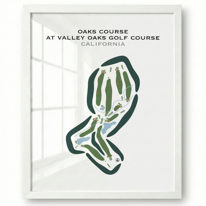 Oaks Course at Valley Oaks Golf Course, California - Printed Golf Courses