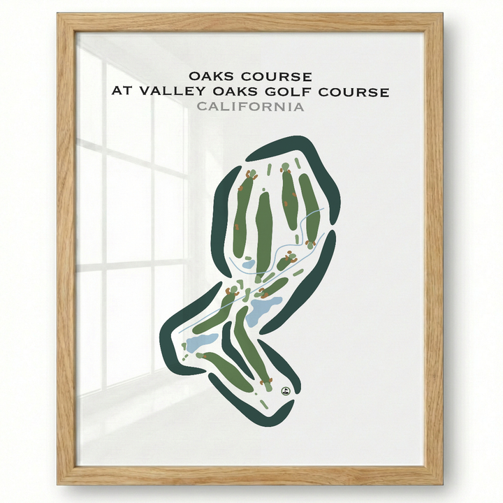 Oaks Course at Valley Oaks Golf Course, California - Printed Golf Courses