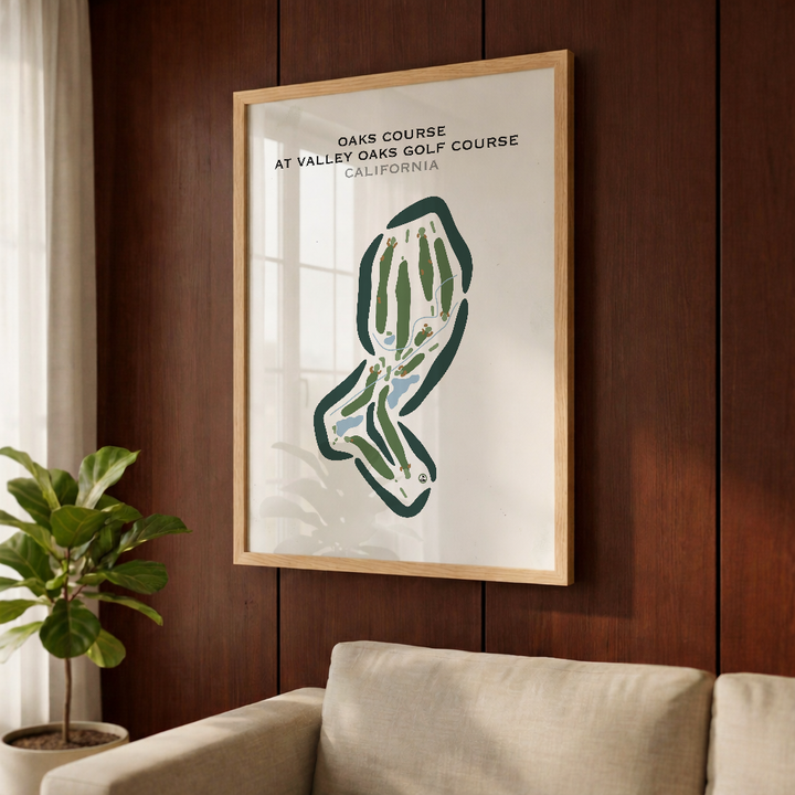 Oaks Course at Valley Oaks Golf Course, California - Printed Golf Courses