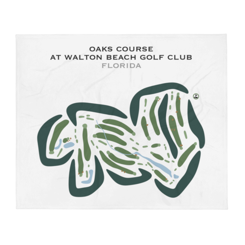 Oaks Course at Walton Beach Golf Club, Florida - Printed Golf Courses