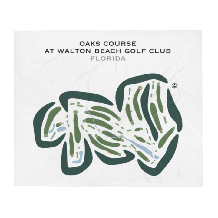 Oaks Course at Walton Beach Golf Club, Florida - Printed Golf Courses