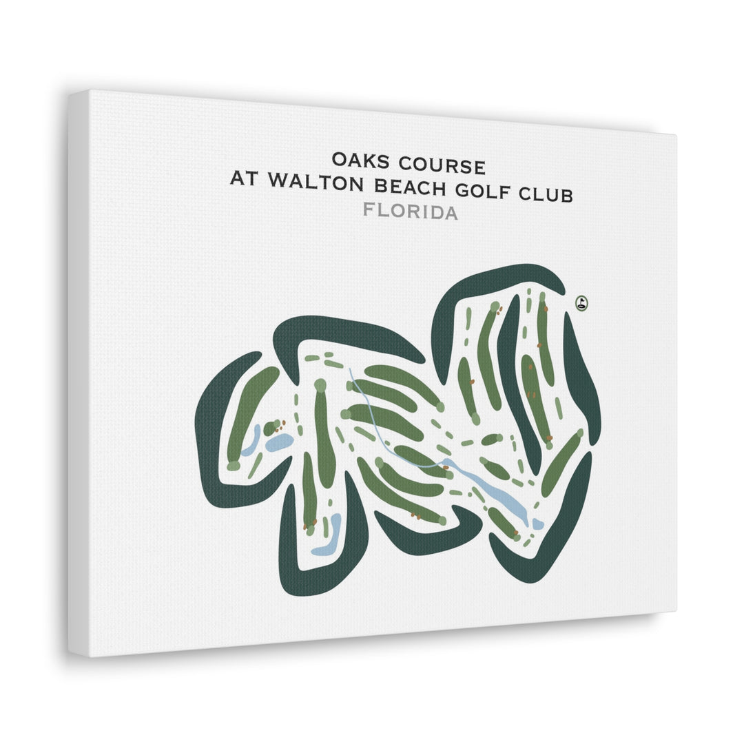 Oaks Course at Walton Beach Golf Club, Florida - Printed Golf Courses