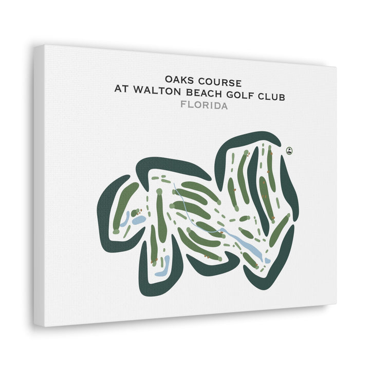 Oaks Course at Walton Beach Golf Club, Florida - Printed Golf Courses