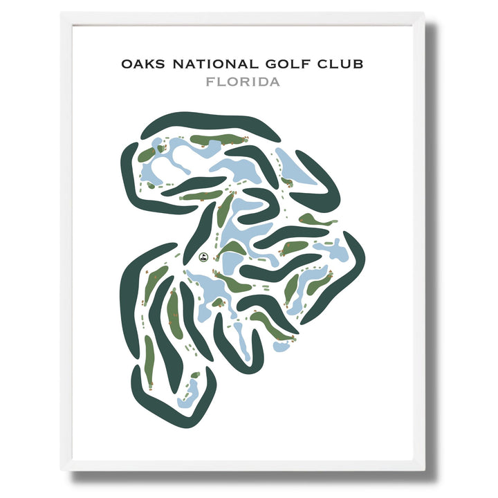 Oaks National Golf Club, Florida - Printed Golf Courses