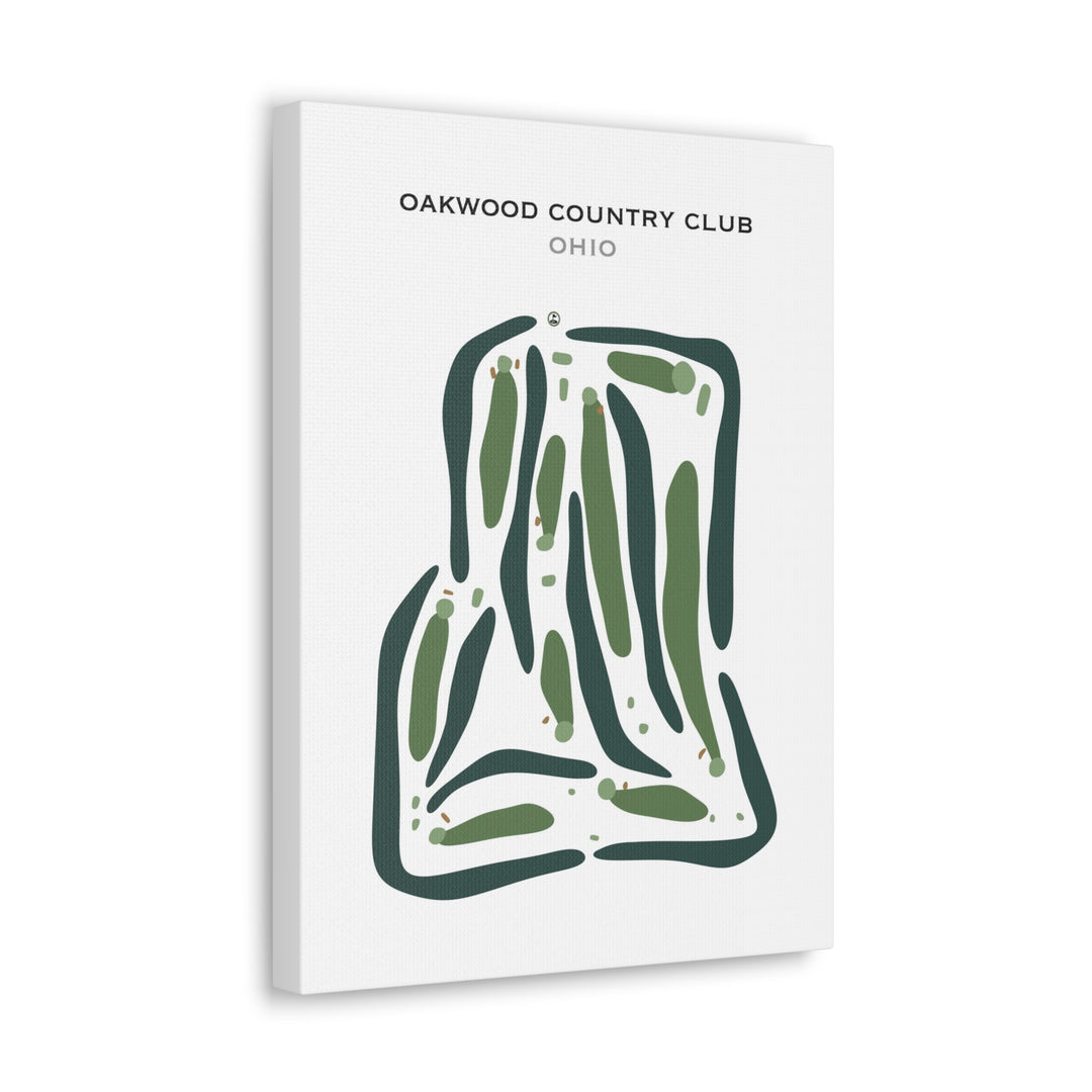 Oakwood Country Club, Ohio - Printed Golf Courses