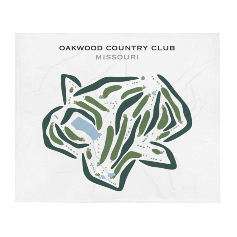 Oakwood Country Club, Missouri - Printed Golf Courses