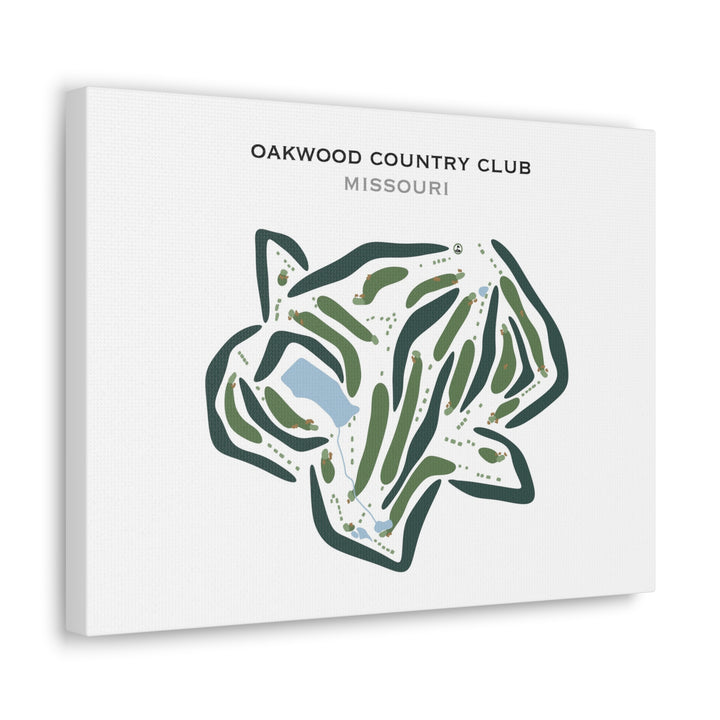 Oakwood Country Club, Missouri - Printed Golf Courses