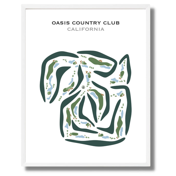 Oasis Country Club, California - Printed Golf Courses