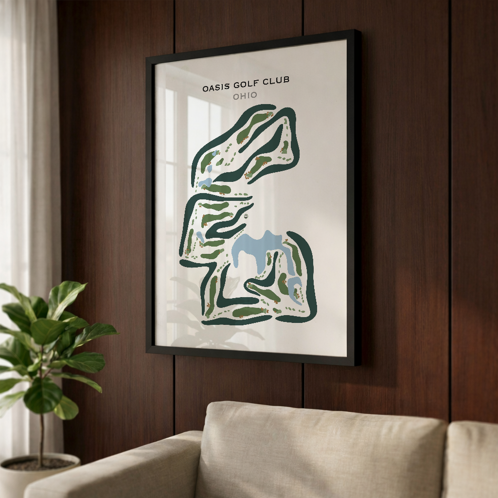 Oasis Golf Club, Ohio - Printed Golf Courses