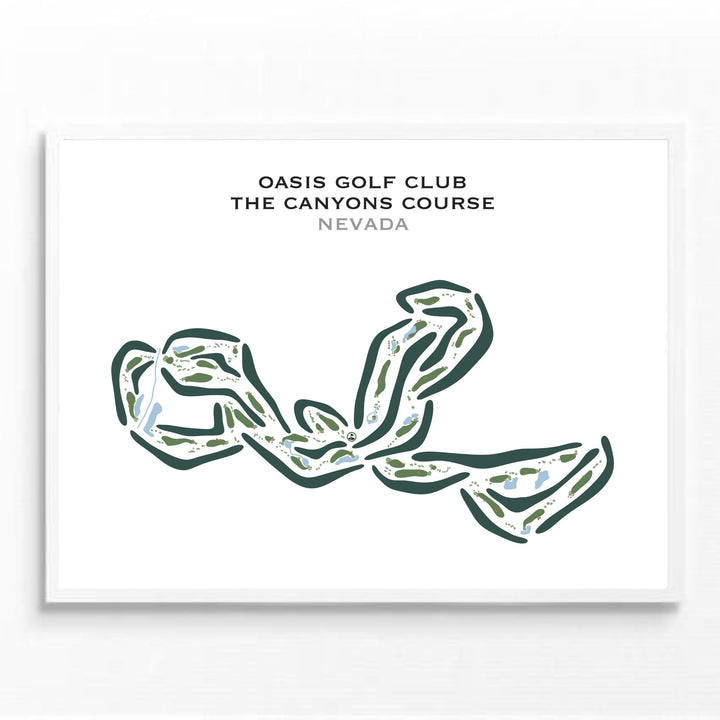 Oasis Golf Club - The Canyons Course, Nevada - Printed Golf Courses