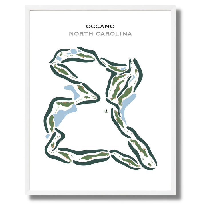 Occano, North Carolina - Printed Golf Courses