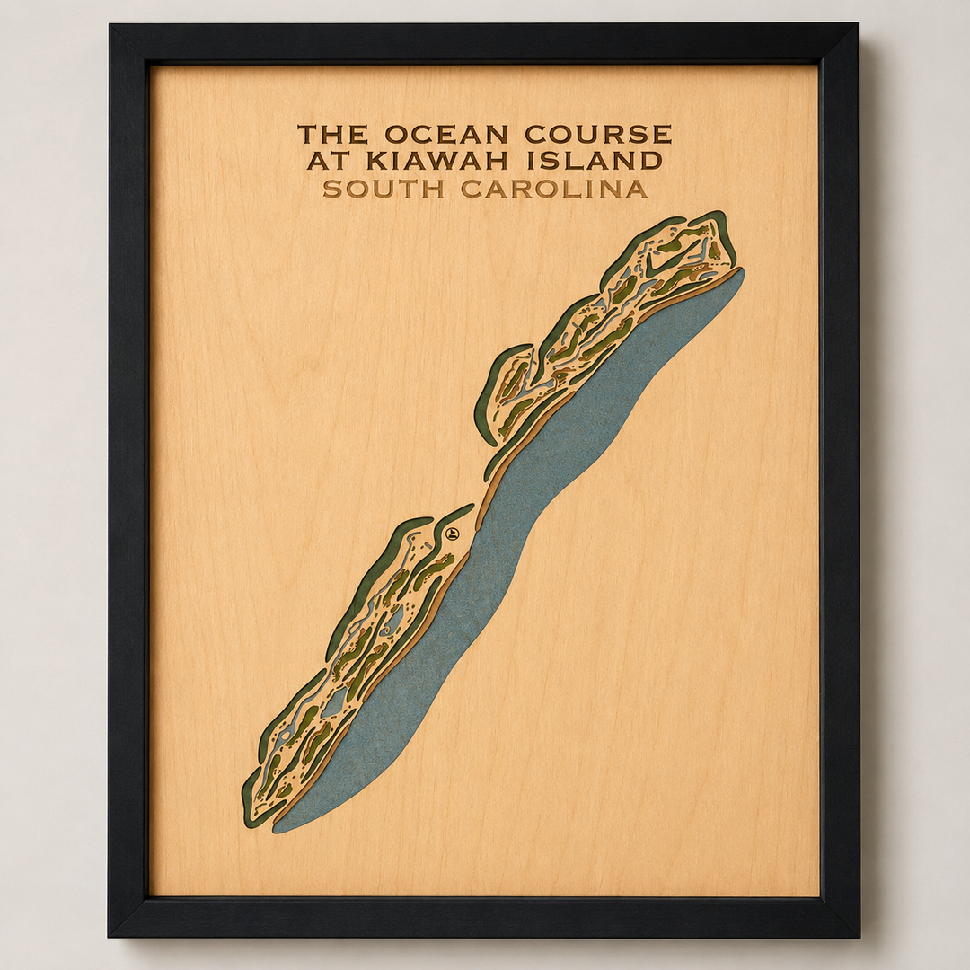 The Ocean Course at Kiawah Island, South Carolina - Printed Golf Courses