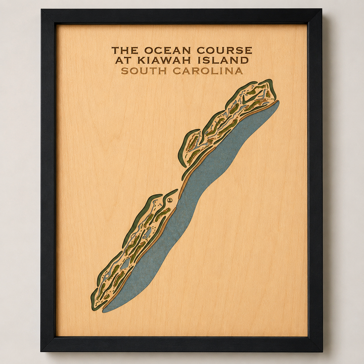 The Ocean Course at Kiawah Island, South Carolina - Printed Golf Courses