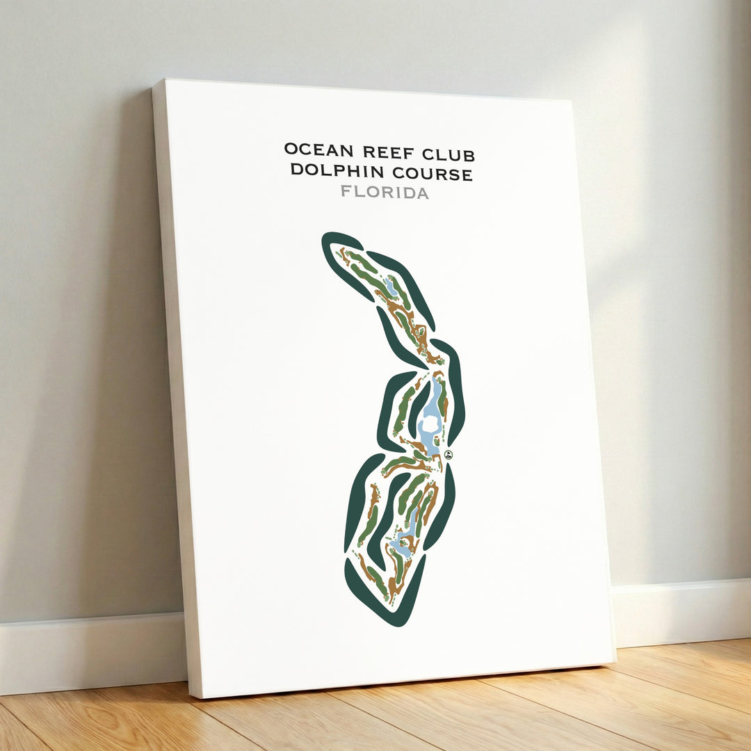 Ocean Reef Club Dolphin Course, Florida - Printed Golf Courses