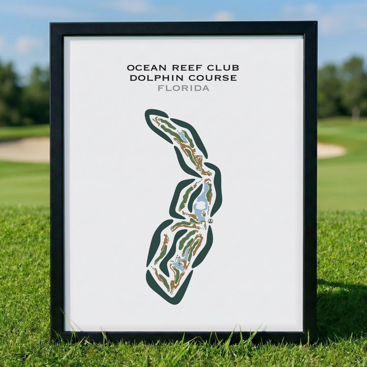 Ocean Reef Club Dolphin Course, Florida - Printed Golf Courses