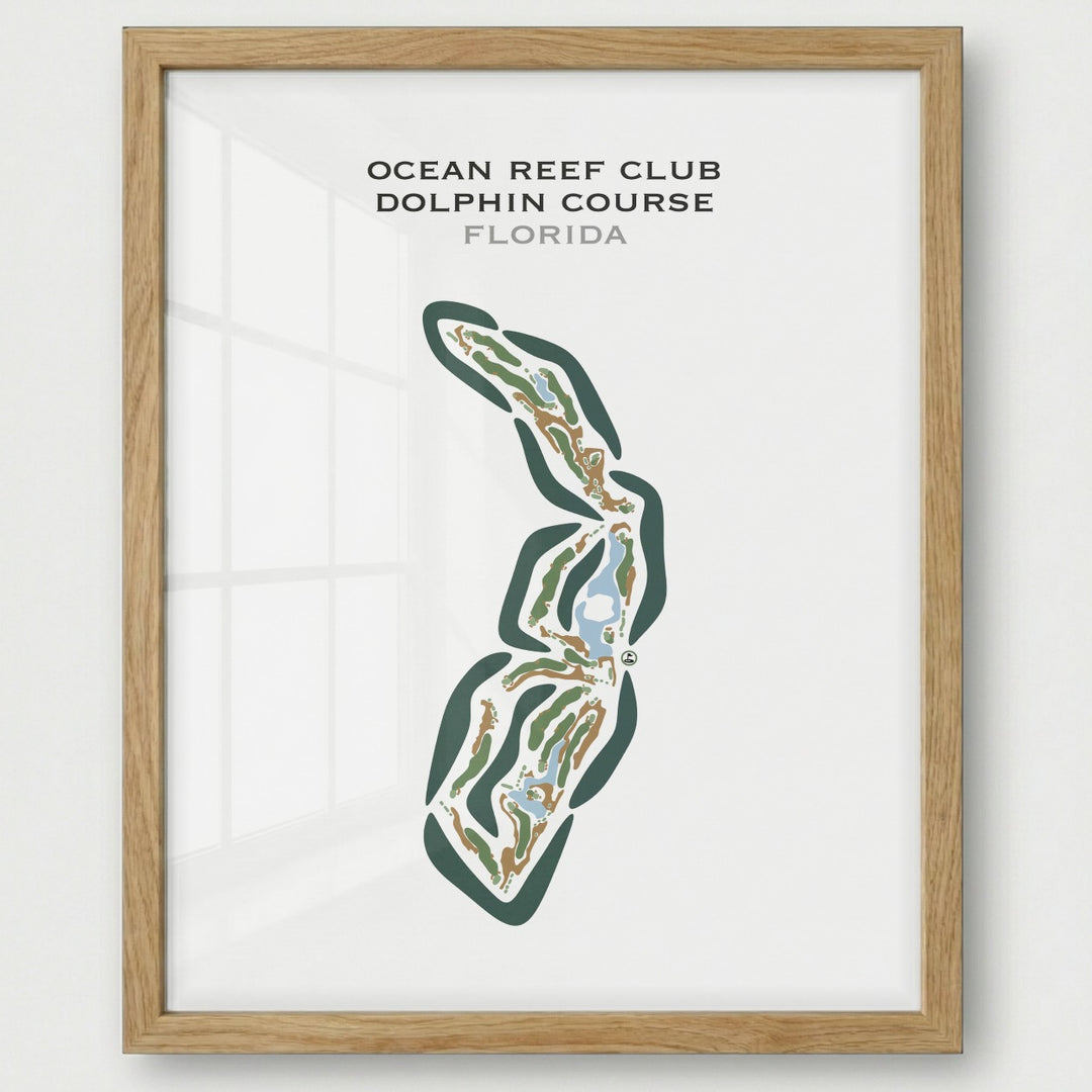 Ocean Reef Club Dolphin Course, Florida - Printed Golf Courses