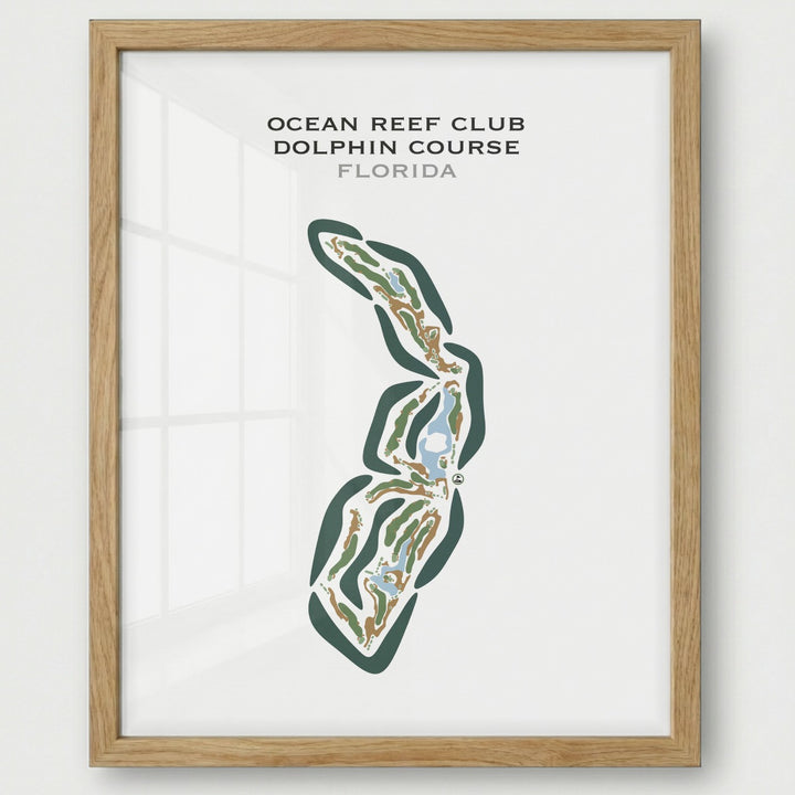 Ocean Reef Club Dolphin Course, Florida - Printed Golf Courses