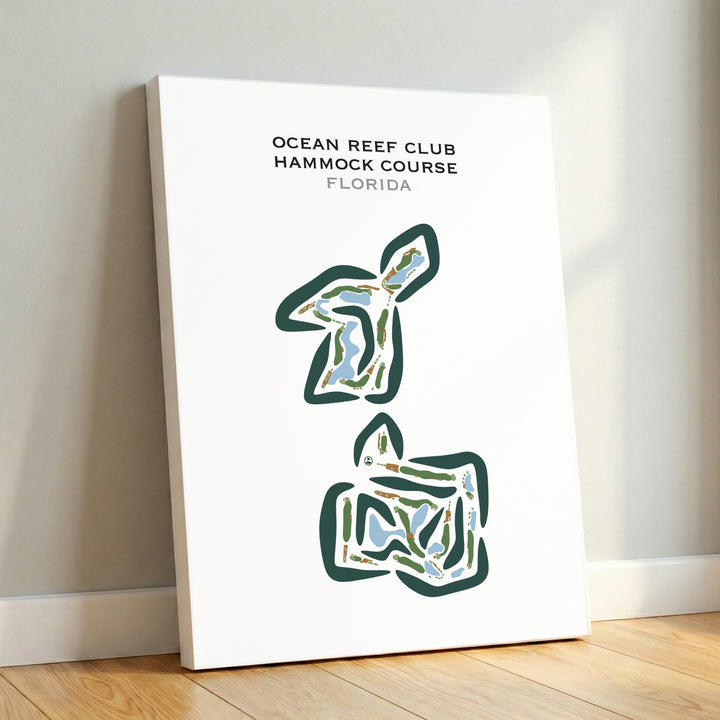 Ocean Reef Club Hammock Course, Florida - Printed Golf Courses