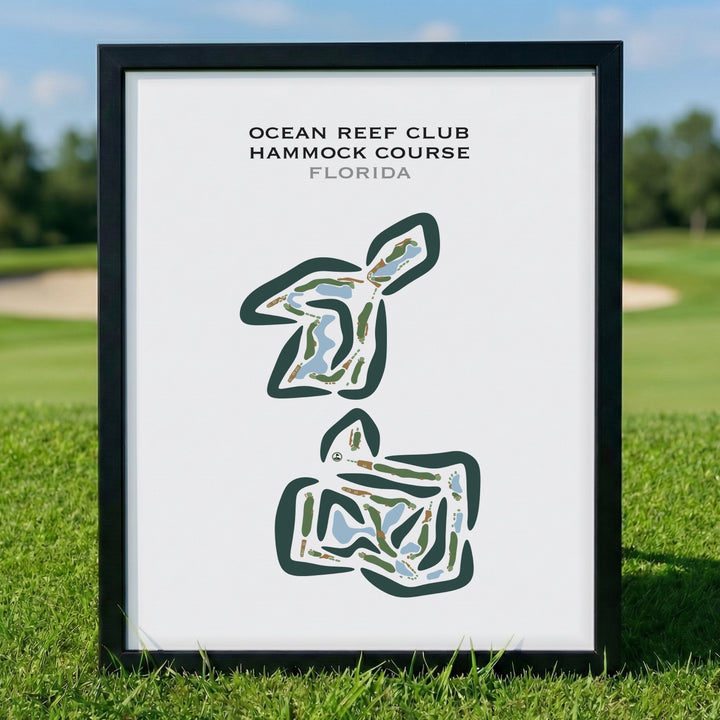 Ocean Reef Club Hammock Course, Florida - Printed Golf Courses