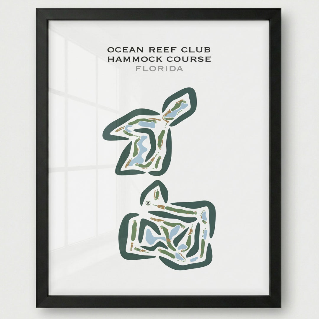 Ocean Reef Club Hammock Course, Florida - Printed Golf Courses