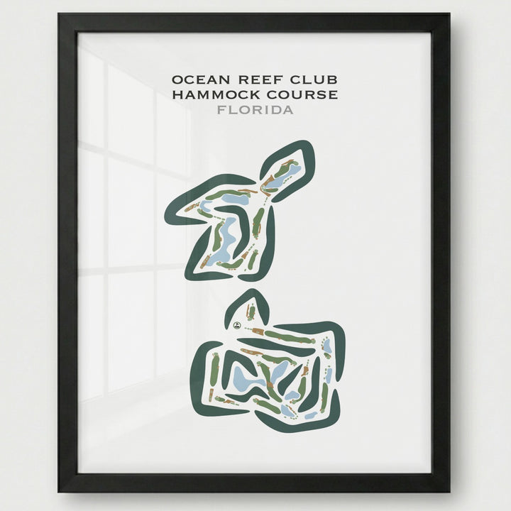 Ocean Reef Club Hammock Course, Florida - Printed Golf Courses