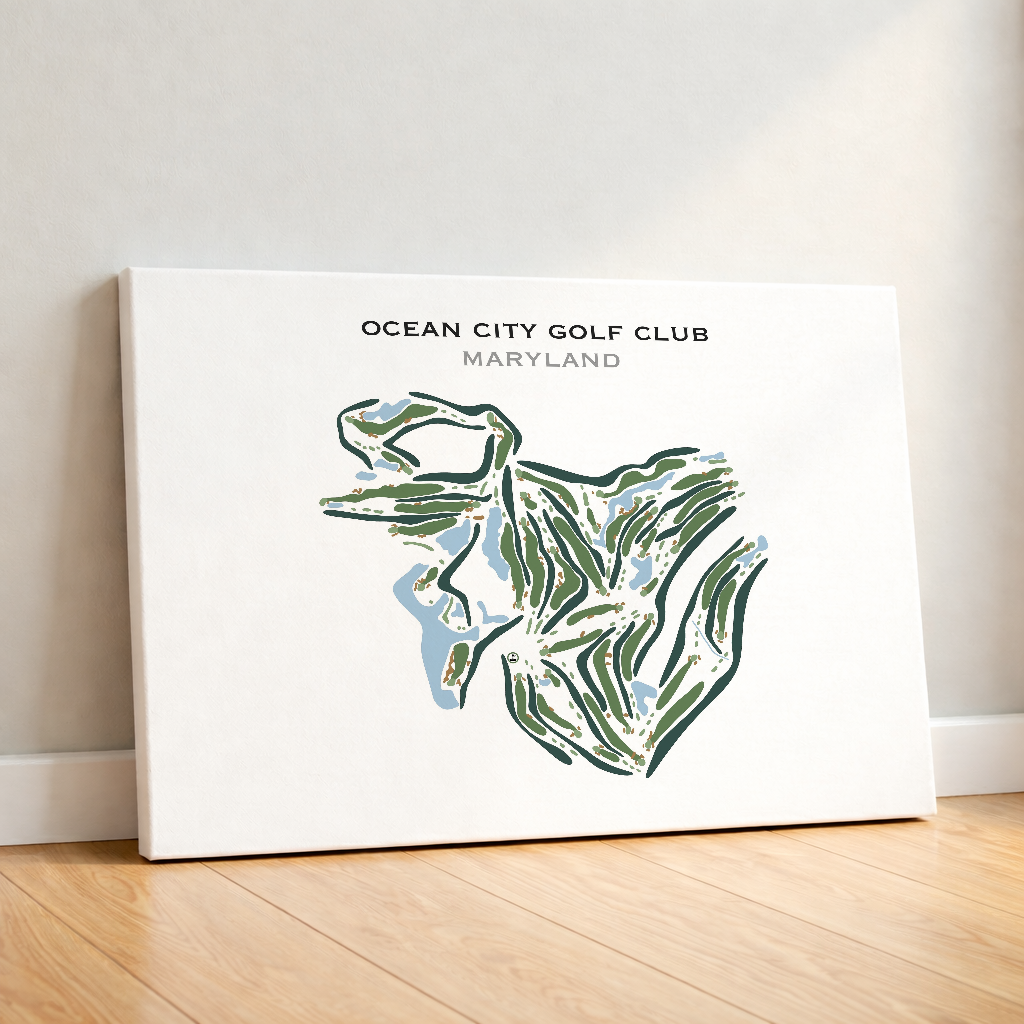 Ocean City Golf Club, Maryland - Printed Golf Courses