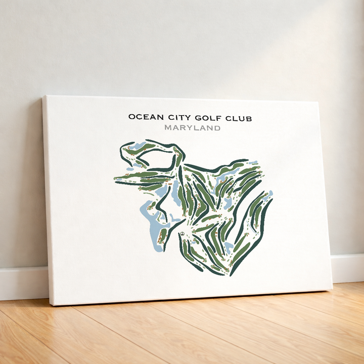 Ocean City Golf Club, Maryland - Printed Golf Courses