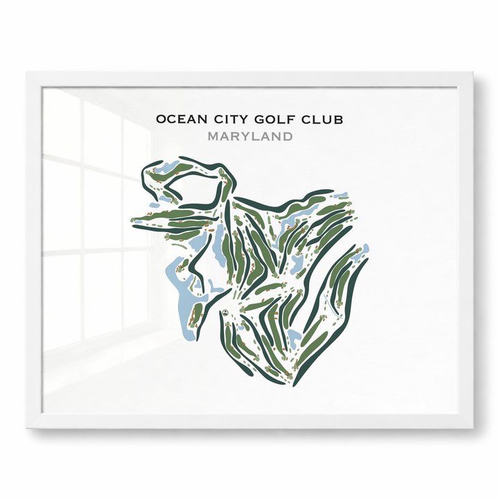 Ocean City Golf Club, Maryland - Printed Golf Courses