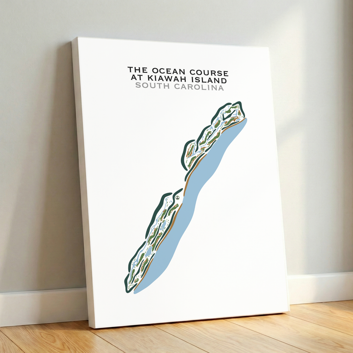 The Ocean Course at Kiawah Island, South Carolina - Printed Golf Courses