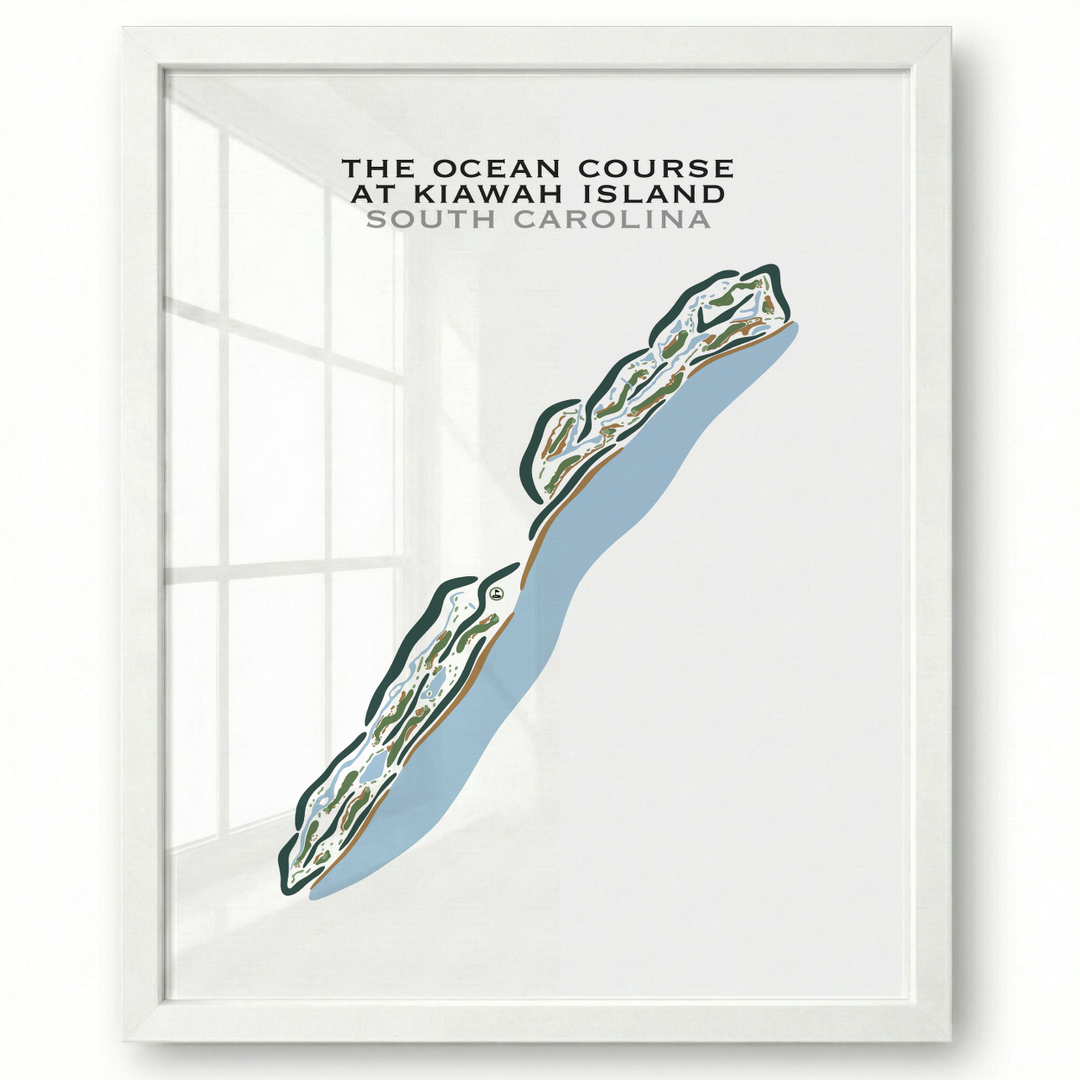 The Ocean Course at Kiawah Island, South Carolina - Printed Golf Courses
