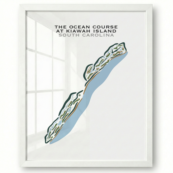 The Ocean Course at Kiawah Island, South Carolina - Printed Golf Courses