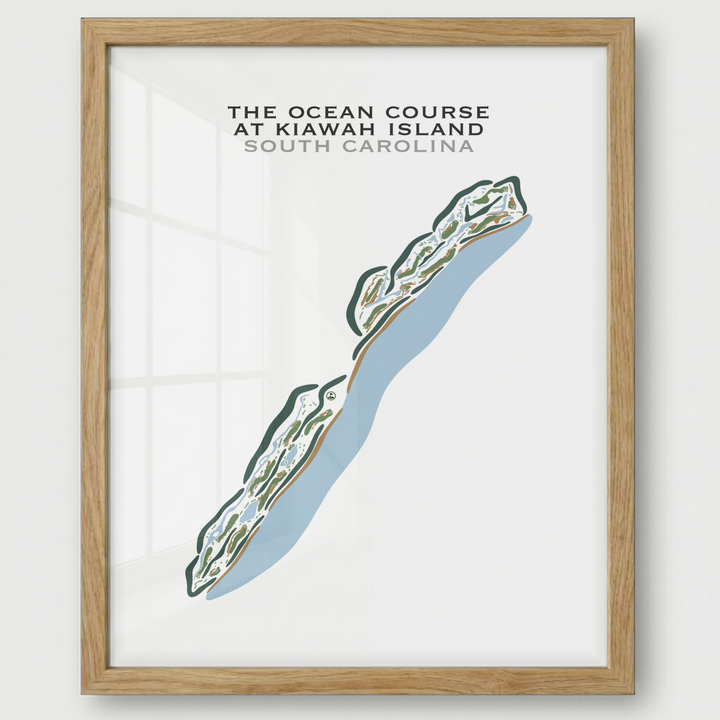 The Ocean Course at Kiawah Island, South Carolina - Printed Golf Courses