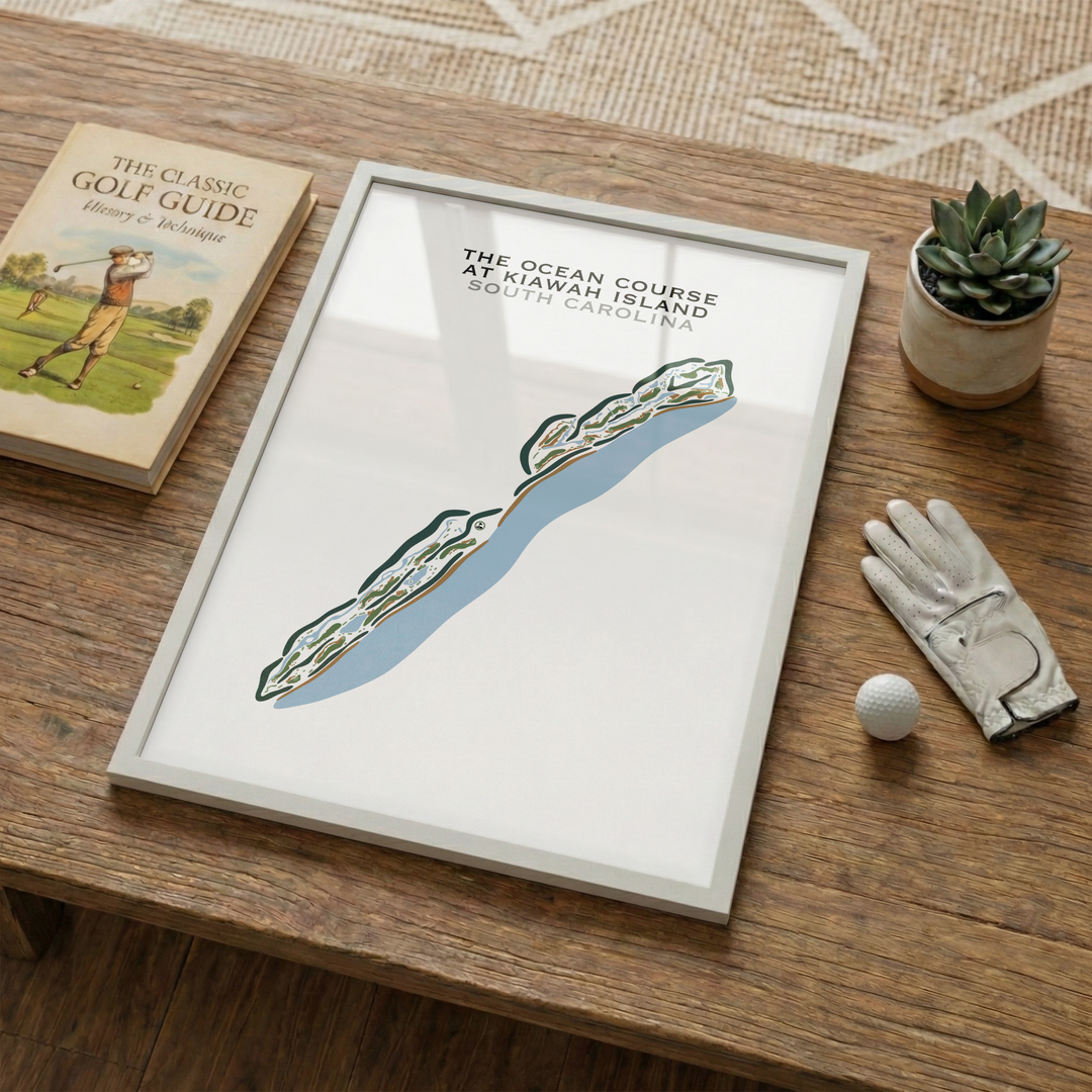 The Ocean Course at Kiawah Island, South Carolina - Printed Golf Courses