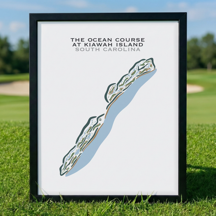 The Ocean Course at Kiawah Island, South Carolina - Printed Golf Courses