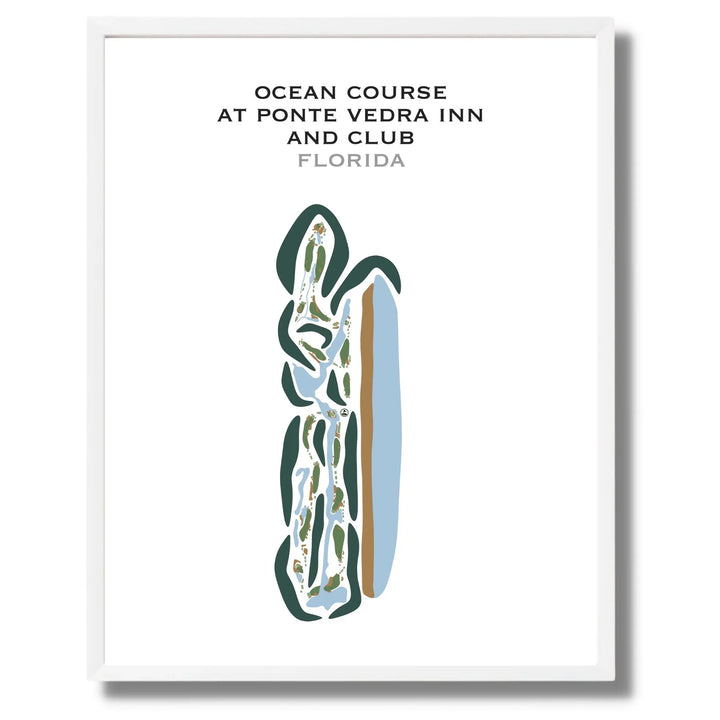 Ocean Course at Ponte Vedra Inn & Club, Florida - Printed Golf Courses