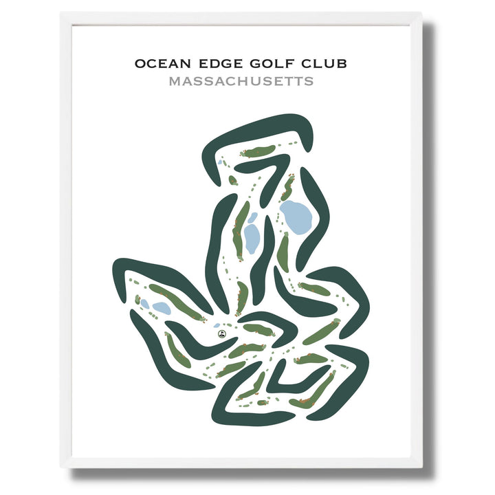 Ocean Edge Golf Club, Massachusetts - Printed Golf Courses