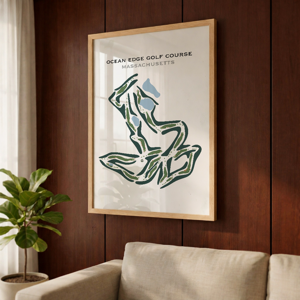 Ocean Edge Golf Course, Massachusetts - Printed Golf Courses