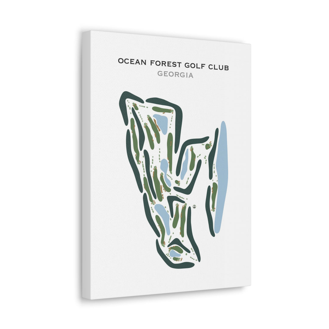 Ocean Forest Golf Club, Georgia - Printed Golf Courses