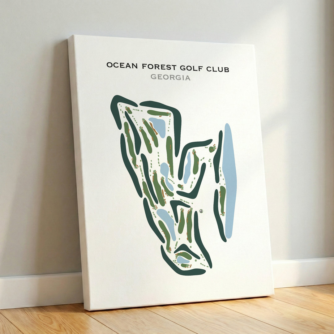 Ocean Forest Golf Club, Georgia - Printed Golf Courses