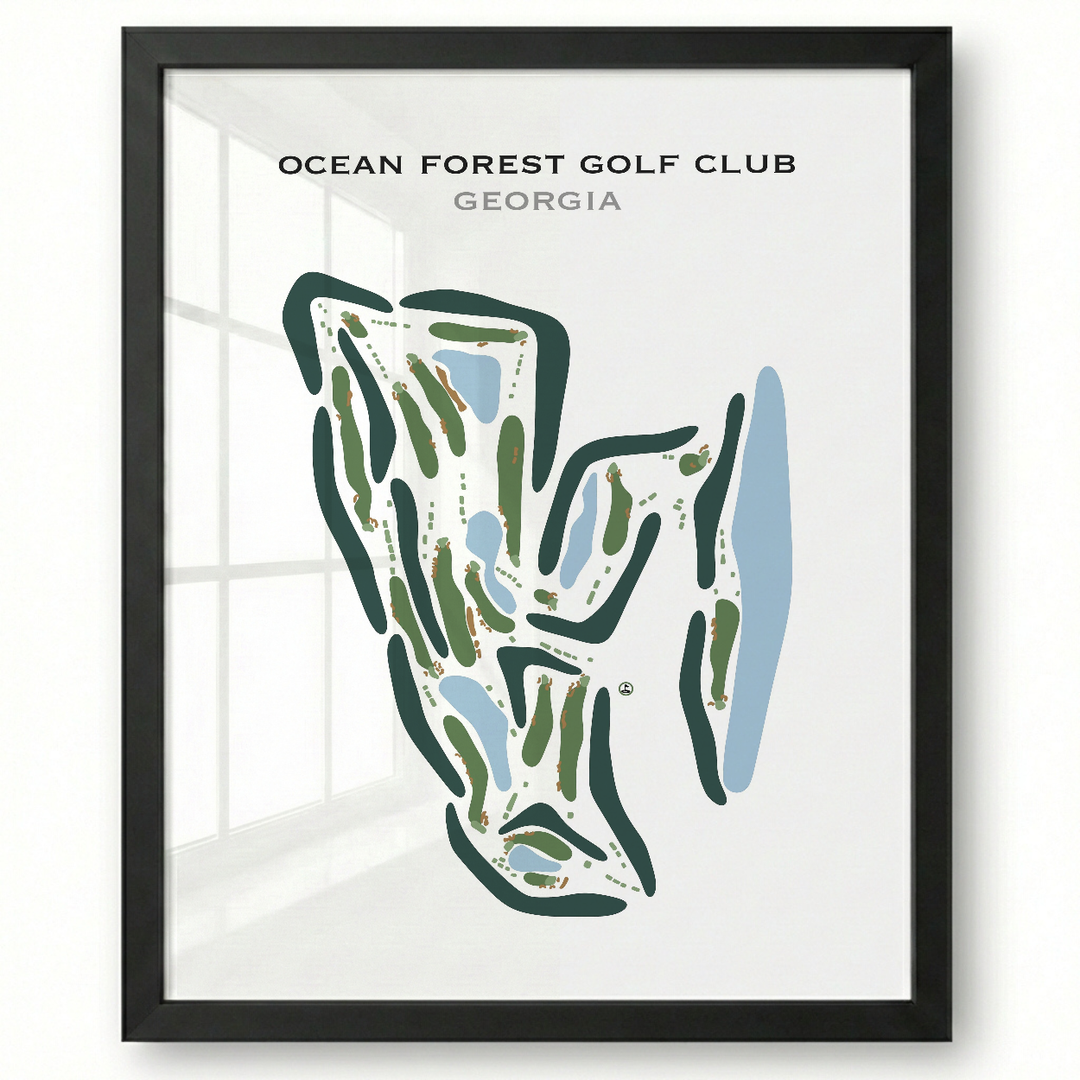 Ocean Forest Golf Club, Georgia - Printed Golf Courses