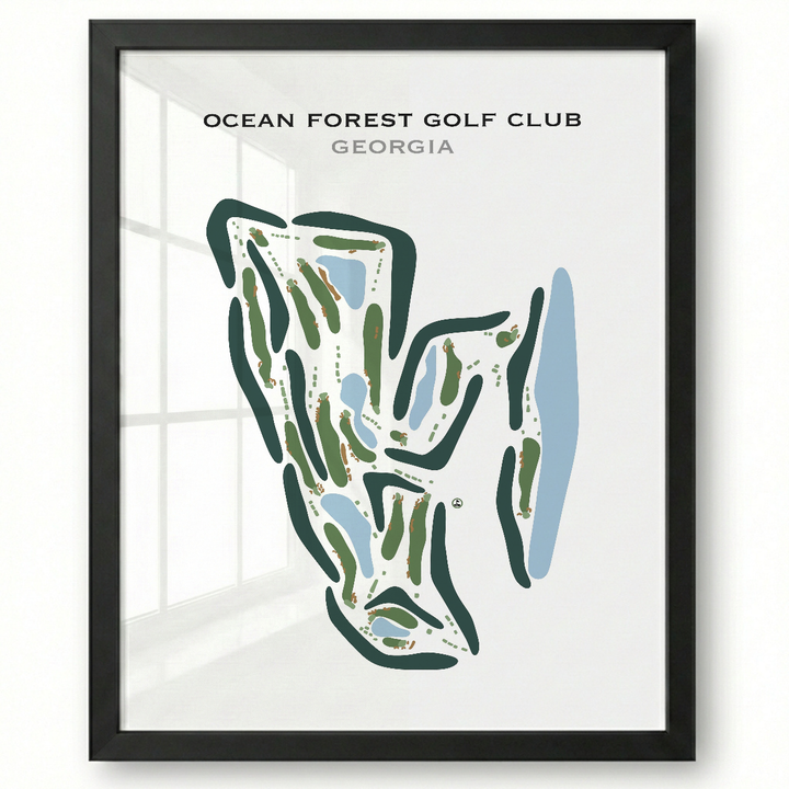 Ocean Forest Golf Club, Georgia - Printed Golf Courses