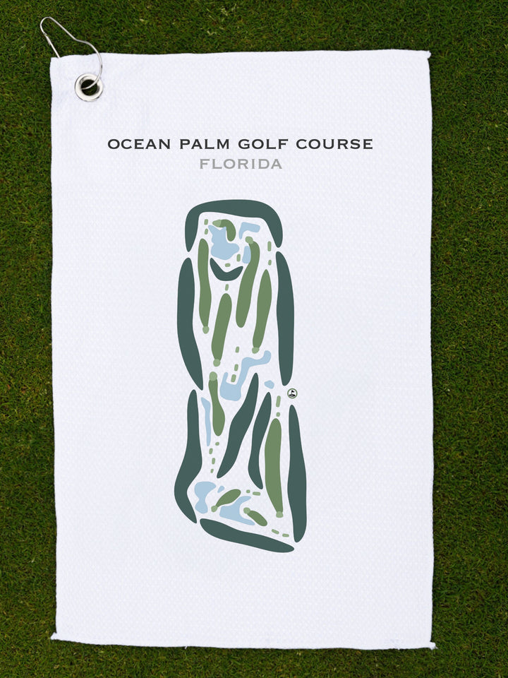 Ocean Palm Golf Course, Florida - Printed Golf Courses