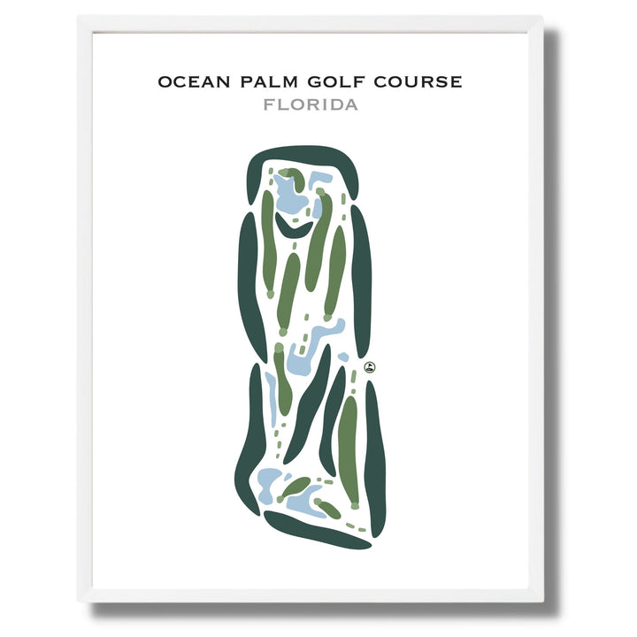 Ocean Palm Golf Course, Florida - Printed Golf Courses