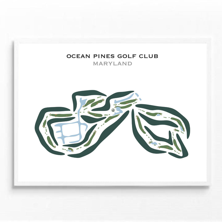 Ocean Pines Golf Club, Maryland - Printed Golf Courses